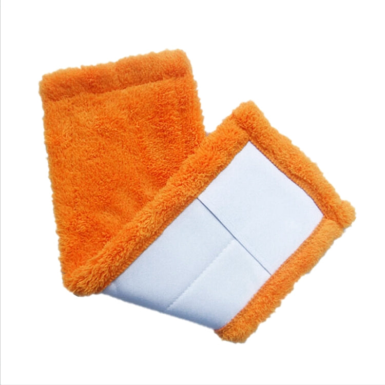 Coral Flannel Head  Padded Flat Replacement Household Company Cleaning Mop Cloth Rag(Orange) - Sponges, Cloths & Brushes by PMc TechLife | Online Shopping South Africa | PMc TechLife | Buy Now Pay Later Mobicred