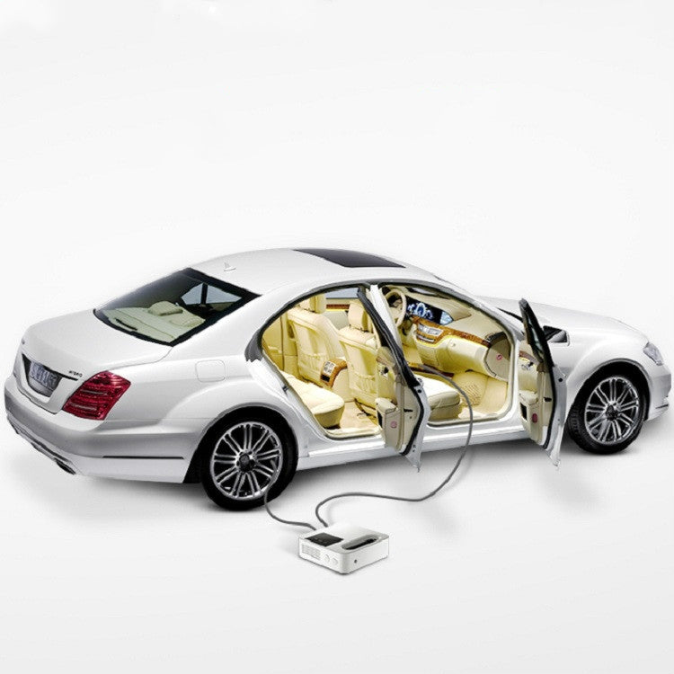 12V Car Air Pump Car Portable Tire Electric Pump, Style:Digital Version (White) - free shipping - PMC TechLife - Order now!