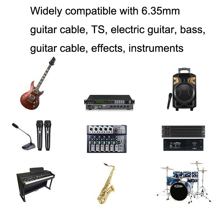5m 1 Straight Head +1 Elbow Head 6.35mm Guitar Cable Oxygen-Free Copper Core TS Large Two-core Cable - free shipping - PMC TechLife - Order now!