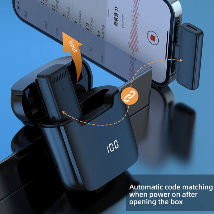 S13 Dual Microphone 8 Pin Interface Wireless Lavalier Noise Canceling Microphone with Charging Case - Microphone by PMC TechLife | Online Shopping South Africa | PMC TechLife | Buy Now Pay Later Mobicred