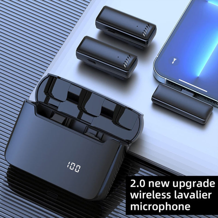 S13 Dual Microphone 8 Pin Interface Wireless Lavalier Noise Canceling Microphone with Charging Case - Microphone by PMC TechLife | Online Shopping South Africa | PMC TechLife | Buy Now Pay Later Mobicred