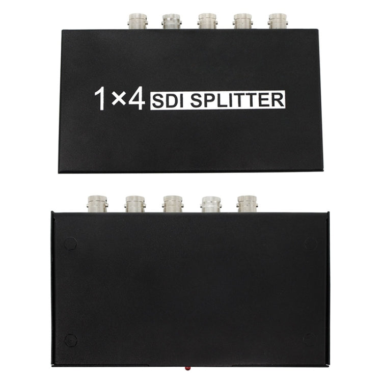 1 In 4 Out SD-SDI / HD-SDI / 3G-SDI Distribution Amplifier Video SDI Splitter(UK Plug) - Splitter by PMC Jewellery | Online Shopping South Africa | PMC Jewellery | Buy Now Pay Later Mobicred