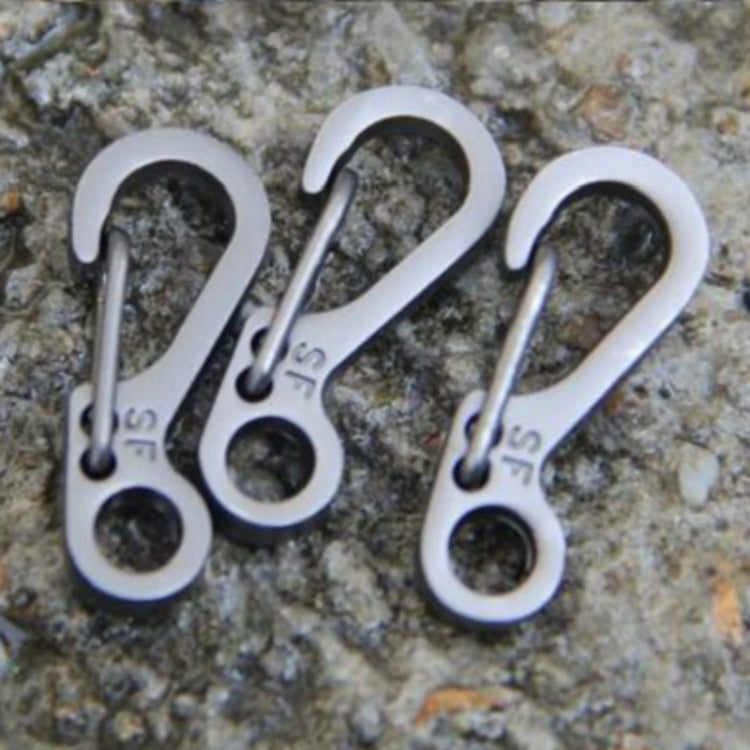 10 PCS SF Version Simple Mini Spring Hanging Buckle Keychain Buckle, Suitable for within 5mm Umbrella Rope(Gun Color) - Mountaineering Outfit by PMC TechLife | Online Shopping South Africa | PMC TechLife | Buy Now Pay Later Mobicred