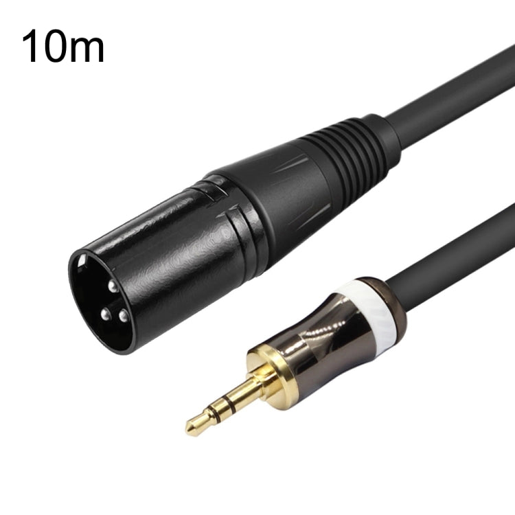 3.5mm To Caron Male Sound Card Microphone Audio Cable, Length:10m - free shipping - PMC Jewellery - Order now!