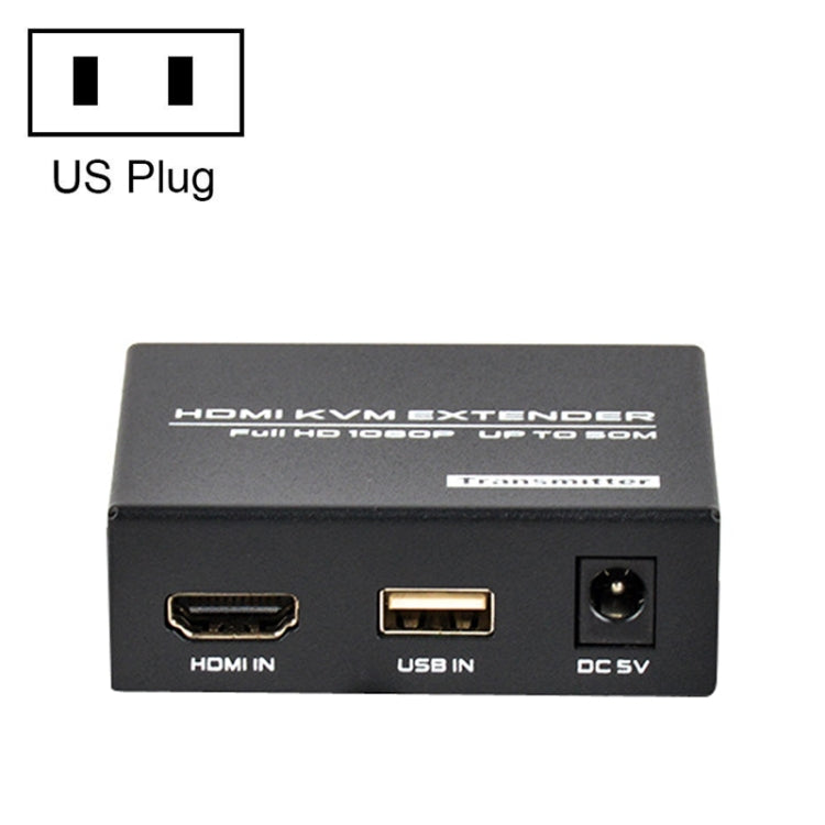 FJGEAR FJ-HKV50 HDMI+USB To KVM 1080P IP 50M Extender, Plug Type:US Plug - free shipping - PMC Jewellery - Order now!
