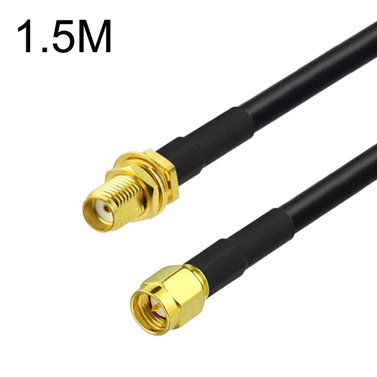 SMA Male To SMA Female RG58 Coaxial Adapter Cable, Cable Length:1.5m - Connectors by PMC TechLife | Online Shopping South Africa | PMC TechLife