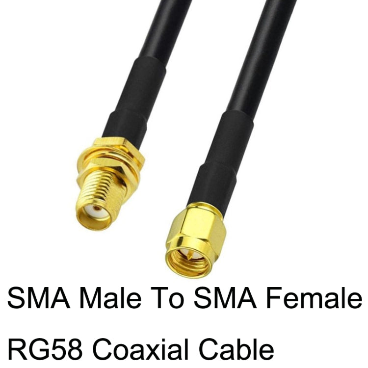 SMA Male To SMA Female RG58 Coaxial Adapter Cable, Cable Length:1.5m - Connectors by PMC TechLife | Online Shopping South Africa | PMC TechLife