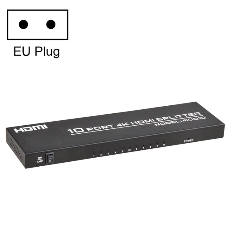 FJGEAR FJ-SM1010 30HZ HDMI 4K HD Audio And Video Splitter, Plug Type:EU Plug(Black) - free shipping - PMC Jewellery - Order now!