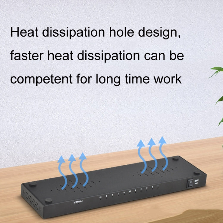 FJGEAR FJ-SM1010 30HZ HDMI 4K HD Audio And Video Splitter, Plug Type:US Plug(Black) - free shipping - PMC Jewellery - Order now!