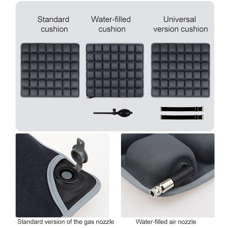 Air Cushion 3D Airbag Breathable Office Beautiful Buttocks Cushion Decompression Massage Cushion(Water Dual-Use Black Cushion) - Cushions & Pillows by PMC TechLife | Online Shopping South Africa | PMC TechLife | Buy Now Pay Later Mobicred