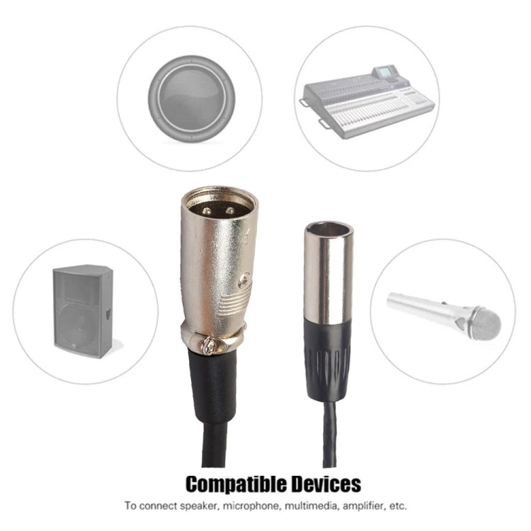 Xlrmini Caron Male To Mini Male Balancing Cable For 48V Sound Card Microphone Audio Cable, Length:5m - Microphone Audio Cable & Connector by PMC TechLife | Online Shopping South Africa | PMC TechLife | Buy Now Pay Later Mobicred