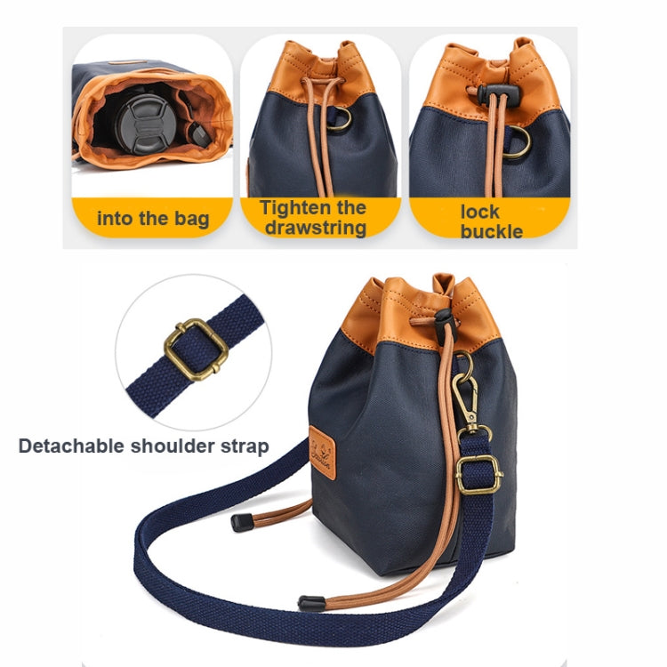 S.C.COTTON Camera Lens Protection Bag Liner Bag Waterproof Camera Storage Bag, Size: M(Black) - Soft Bag by S.C.COTTON | Online Shopping South Africa | PMC TechLife | Buy Now Pay Later Mobicred