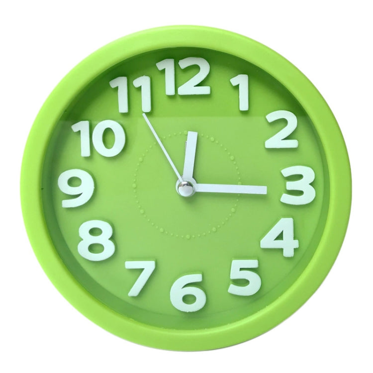 Round 12cm Candy Color Stereo Digital Silent Alarm Clock Children Student Alarm Clock(Green) - Alarm Clocks by PMc TechLife | Online Shopping South Africa | PMc TechLife | Buy Now Pay Later Mobicred