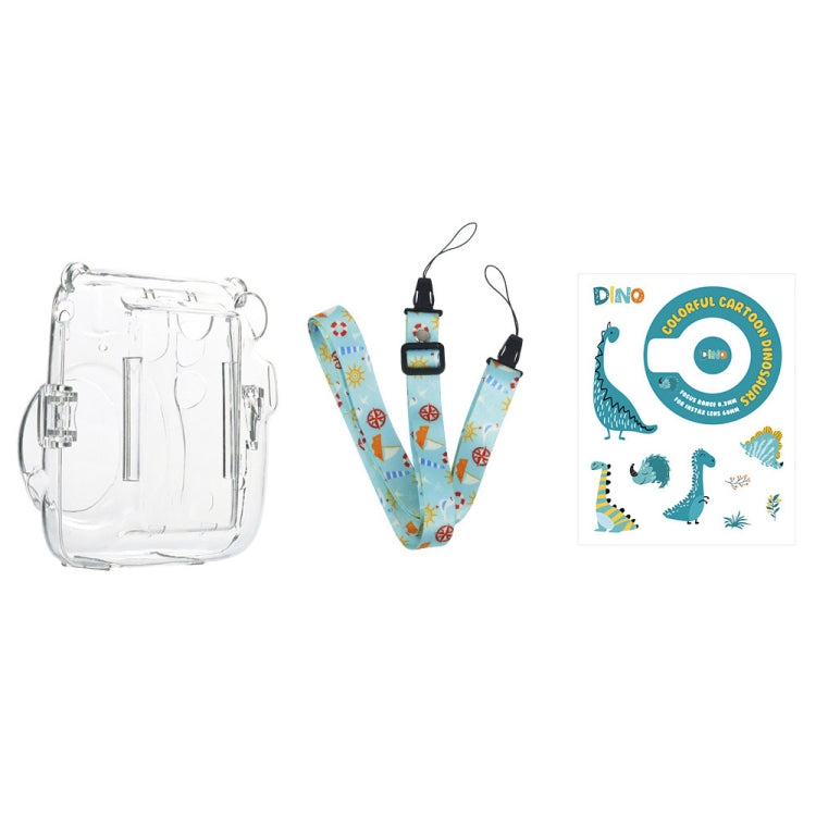 For Fujifilm Instax Mini 11  5sets Storage Case + Shoulder Strap + Sticker 3 In 1 Set(Set 6) - Protective Case by PMC TechLife | Online Shopping South Africa | PMC TechLife | Buy Now Pay Later Mobicred