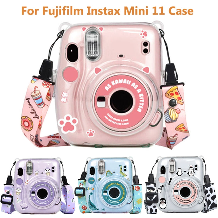 For Fujifilm Instax Mini 11  5sets Storage Case + Shoulder Strap + Sticker 3 In 1 Set(Set 6) - Protective Case by PMC TechLife | Online Shopping South Africa | PMC TechLife | Buy Now Pay Later Mobicred
