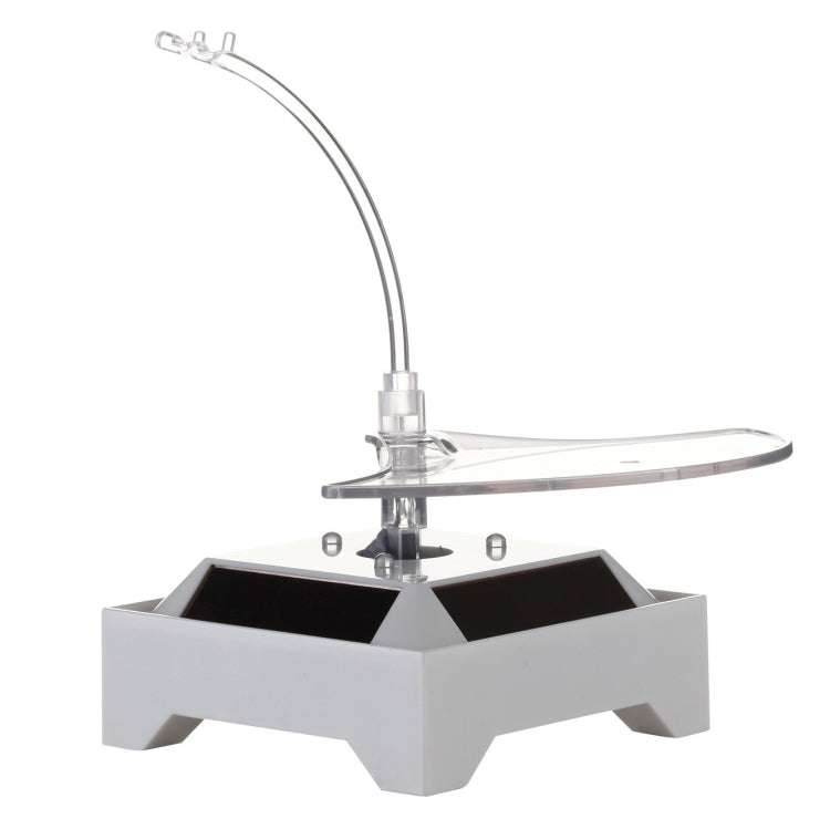 Solar 360 Degree Rotating Turntable Colorful Lights Glasses Display Stand(Silver) - free shipping - PMC TechLife - Order now!