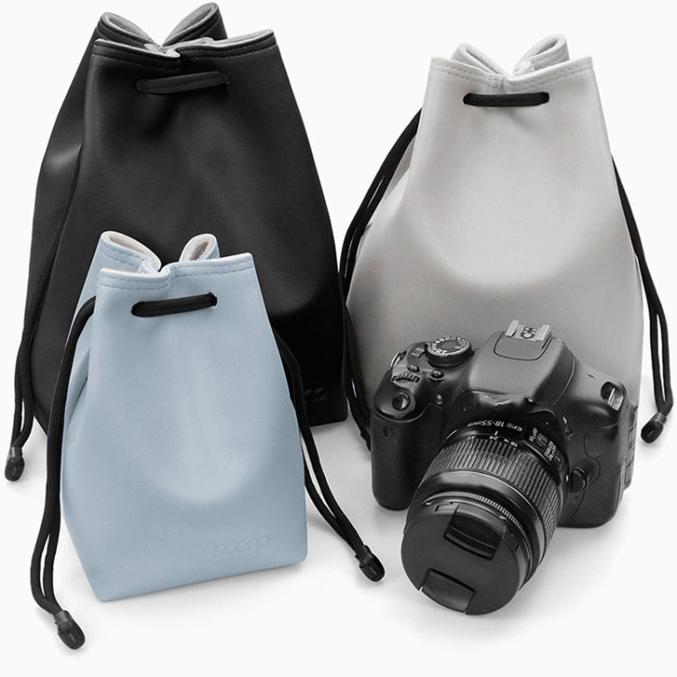 Baona Camera Bag Lens Drawstring Pouch, Size: Large(Gray) - free shipping - PMC TechLife - Order now!