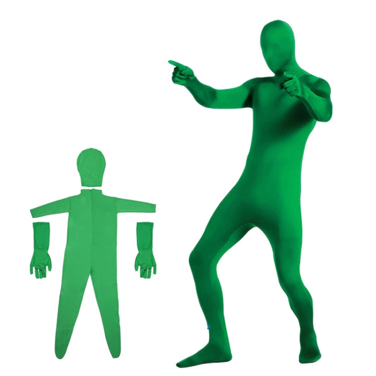 Photo Stretchy Body Green Screen Suit Video Chroma Key Tight Suit, Size: 160cm(Green Split) - Other by PMC TechLife | Online Shopping South Africa | PMC TechLife | Buy Now Pay Later Mobicred