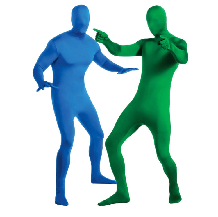 Photo Stretchy Body Green Screen Suit Video Chroma Key Tight Suit, Size: 160cm(Blue  One-piece) - Other by PMC TechLife | Online Shopping South Africa | PMC TechLife | Buy Now Pay Later Mobicred