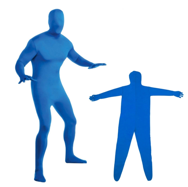 Photo Stretchy Body Green Screen Suit Video Chroma Key Tight Suit, Size: 170cm(Blue  One-piece) - Other by PMC TechLife | Online Shopping South Africa | PMC TechLife | Buy Now Pay Later Mobicred