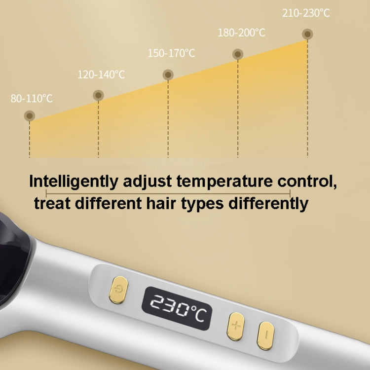 ZF-888 60W Dual-Purpose Splint Electric Curling Comb For Straight Hair And Curly Hair EU Plug(Champagne) - free shipping - PMC TechLife - Order now!