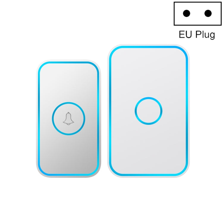 CACAZI A78 Long-Distance Wireless Doorbell Intelligent Remote Control Electronic Doorbell, Style:EU Plug(Bright White) - free shipping - PMC TechLife - Order now!