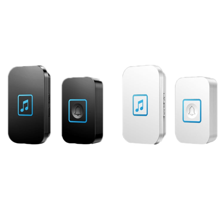 CACAZI A86 Electronic Music Remote Control Doorbell One For One AC Wireless Doorbell, Style:UK Plug(Black) - Wireless Doorbell by CACAZI | Online Shopping South Africa | PMC TechLife | Buy Now Pay Later Mobicred
