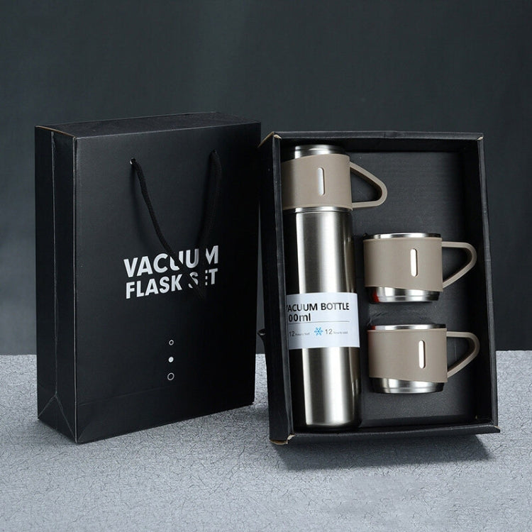 500ml 304 Stainless Steel Thermos Cup Portable Business Tea Cup,Spec: Gift Box Set(Silver) - Vacuum Thermoses & Cups by PMC TechLife | Online Shopping South Africa | PMC TechLife | Buy Now Pay Later Mobicred