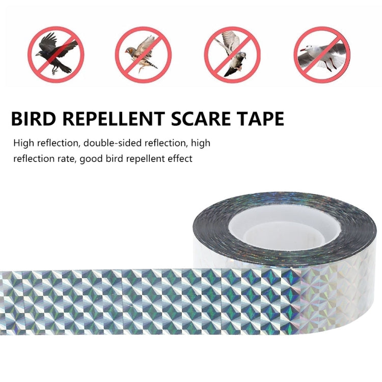 4.8 x 80m Double-sided Reflective Bird Repeller Ribbon Bird Chaser Garden Tool(Laser Floral) - Plant Support & Care by PMC TechLife | Online Shopping South Africa | PMC TechLife | Buy Now Pay Later Mobicred