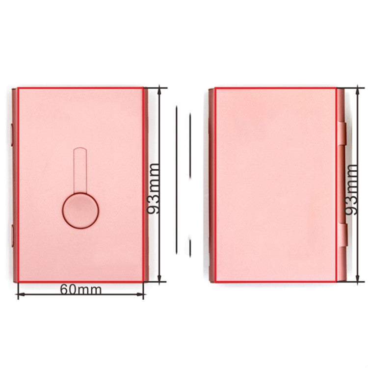 Metal Portable Push Card Case Ultra-thin Frosted Light Business Card Packing Box(Gray) - Card & Passport Bags by PMC TechLife | Online Shopping South Africa | PMC TechLife