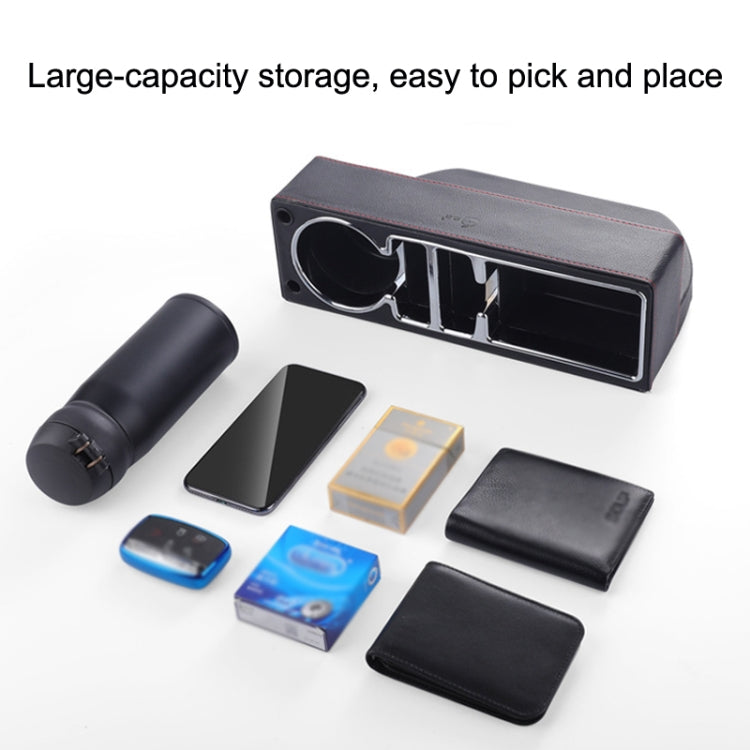 SUSISUN SNH010 Car Seat Gap Storage Box, Style:Positive Drive USB Charging(Brown) - Stowing Tidying by SUSISUN | Online Shopping South Africa | PMC TechLife | Buy Now Pay Later Mobicred
