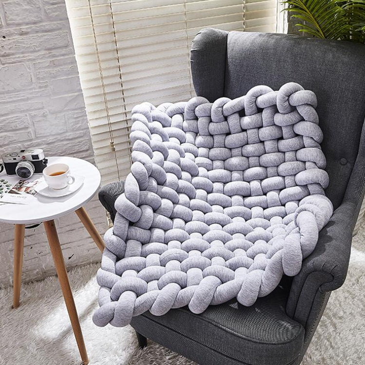 Hand-woven Home Decoration Twist Anti-skid Mat Shooting Props(Light Grey) - Other Props by PMC TechLife | Online Shopping South Africa | PMC TechLife | Buy Now Pay Later Mobicred