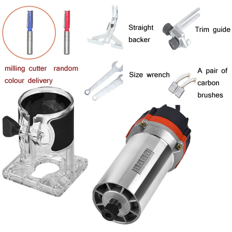 Woodworking Trimming Machine Multifunctional Electric Wood Milling Slotting Machine Engraving Tools US Plug, Material:600W Plastic Body - free shipping - PMc TechLife - Order now!