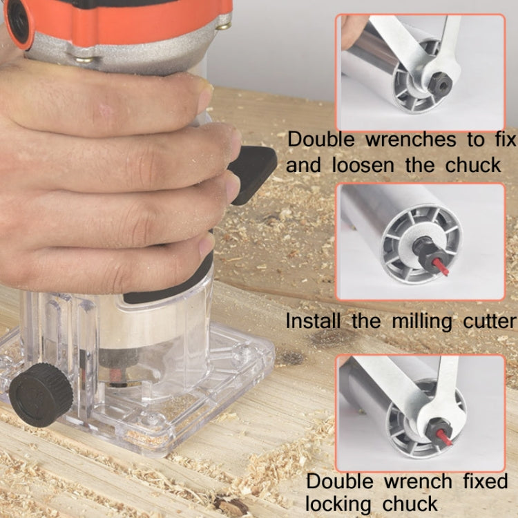 Woodworking Trimming Machine Multifunctional Electric Wood Milling Slotting Machine Engraving Tools US Plug, Material:720W Aluminum Body - Others by PMc TechLife | Online Shopping South Africa | PMc TechLife | Buy Now Pay Later Mobicred