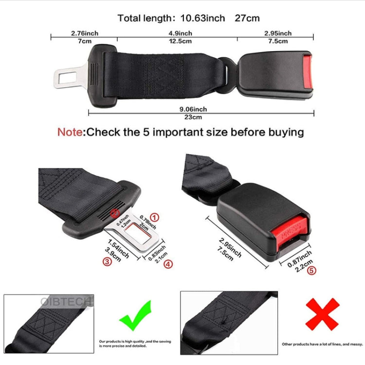 2 PCS Child And Pregnant Woman Car Seat Belt Extender, Length:23cm(Beige) - Seat Belts & Padding by PMC TechLife | Online Shopping South Africa | PMC TechLife | Buy Now Pay Later Mobicred
