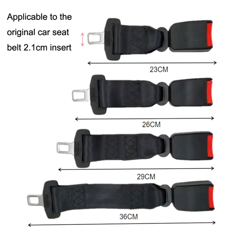 2 PCS Child And Pregnant Woman Car Seat Belt Extender, Length:26cm(Black) - Seat Belts & Padding by PMC TechLife | Online Shopping South Africa | PMC TechLife | Buy Now Pay Later Mobicred