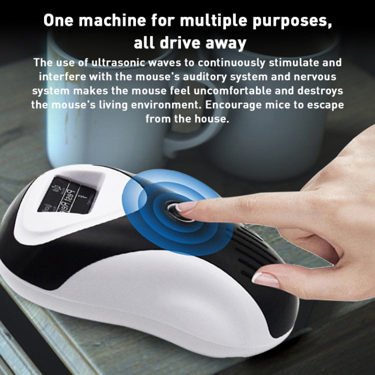 Ultrasonic Multifunctional Mouse Repeller Energy-Saving Silent Insect Repeller, Plug Type:EU Plug(Black White) - Repellents by PMC TechLife | Online Shopping South Africa | PMC TechLife | Buy Now Pay Later Mobicred
