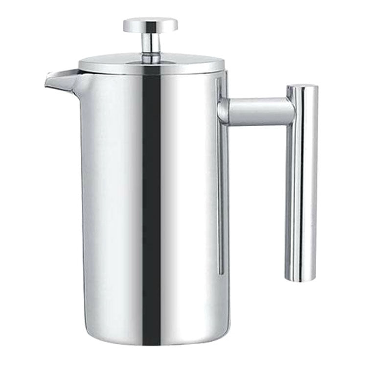 304 Stainless Steel French Pressure Coffee Pot Hand Made Tea Pot, Capacity:1000ml - free shipping - PMC TechLife - Order now!