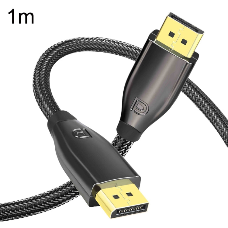 1m 1.4 Version DP Cable Gold-Plated Interface 8K High-Definition Display Computer Cable OD6.0MM 30AWG With Nylon Mesh(Black) -  by PMC TechLife | Online Shopping South Africa | PMC TechLife | Buy Now Pay Later Mobicred