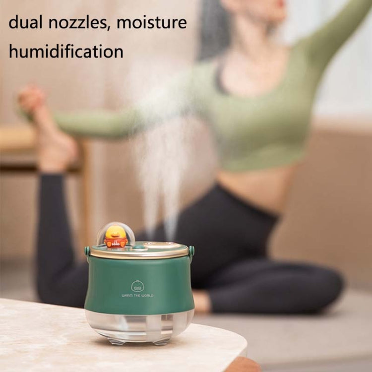 F08 Wired Water Replenishing Double Spray Humidifier LED Night Light Humidifier(White) - free shipping - PMC TechLife - Order now!