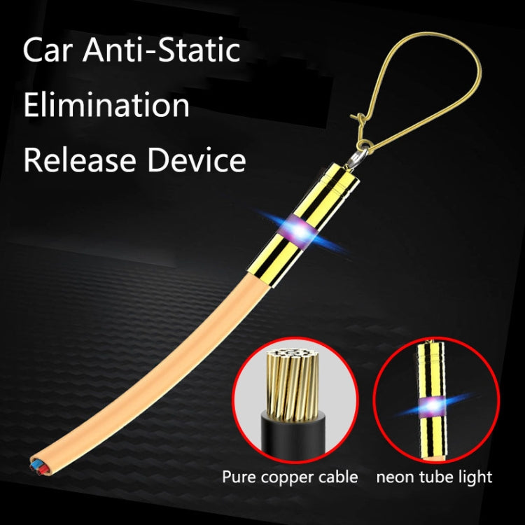 2 PCS P183 Car Anti-Static Elimination Release Device Grounding Strip Car Off-Road Exhaust Pipe Anti-Static Belt, Style: Sedan(Black) - Static Belt by PMC TechLife | Online Shopping South Africa | PMC TechLife | Buy Now Pay Later Mobicred