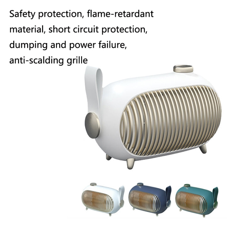 N301 Mini Heater Office Desk Silent Hot Air Heater Household Bedroom Heater US Plug(Emerald) - free shipping - PMC TechLife - Order now!