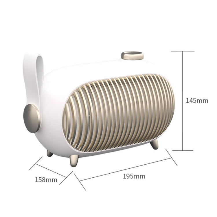 N301 Mini Heater Office Desk Silent Hot Air Heater Household Bedroom Heater US Plug(Emerald) - free shipping - PMC TechLife - Order now!