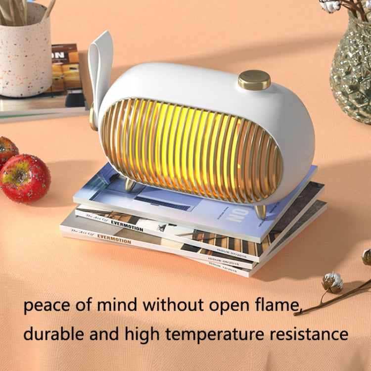 N301 Mini Heater Office Desk Silent Hot Air Heater Household Bedroom Heater US Plug(Ink Blue) - free shipping - PMC TechLife - Order now!