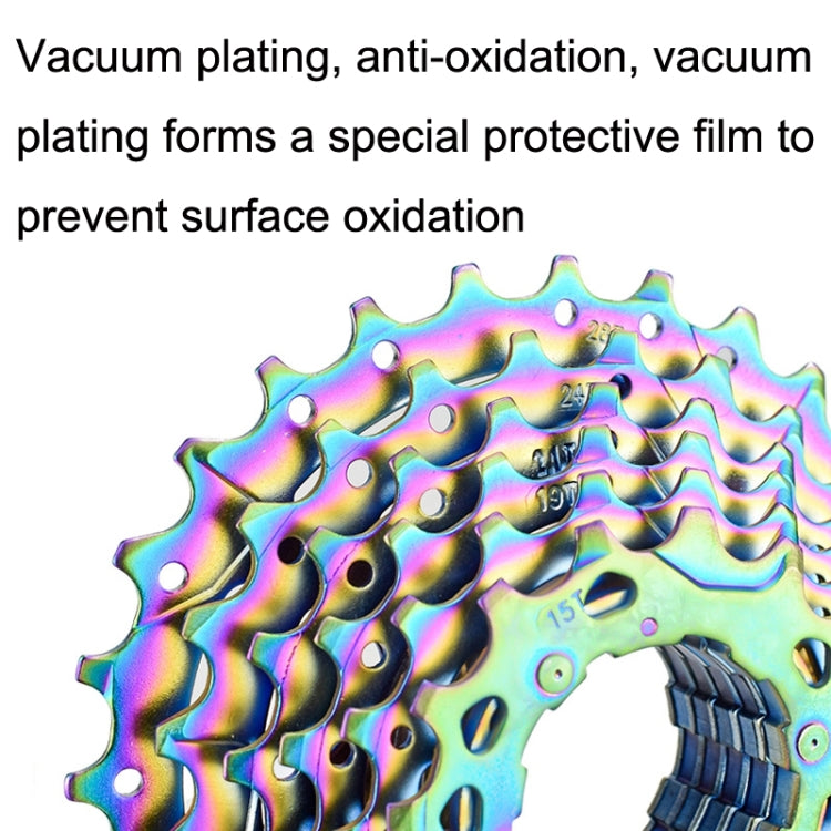 VG SPORTS Bicycle Lightweight Wear -Resistant Colorful Flywheel, Style:8 Speed 11-28T - free shipping - PMc TechLife - Order now!