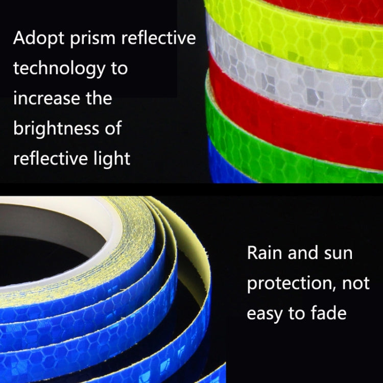 3 Rolls Bicycle Mountain Bike Motorcycle Sticker Car Contour Reflective Sticker Night Riding Reflective Sticker 1 x 800cm(White) - Decorative Accessories by PMC TechLife | Online Shopping South Africa | PMC TechLife | Buy Now Pay Later Mobicred