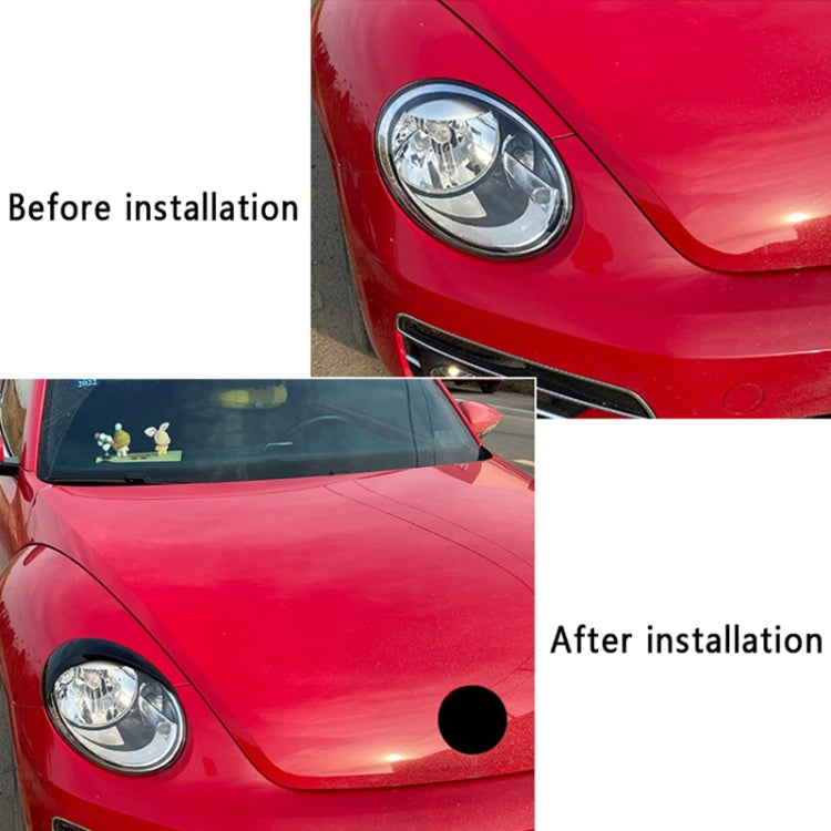 Headlight Eyebrow Modified Car Sticker For Volkswagen Beetle 2012-2018(Carbon Fiber Pattern) - Decorative Sticker by PMC TechLife | Online Shopping South Africa | PMC TechLife | Buy Now Pay Later Mobicred