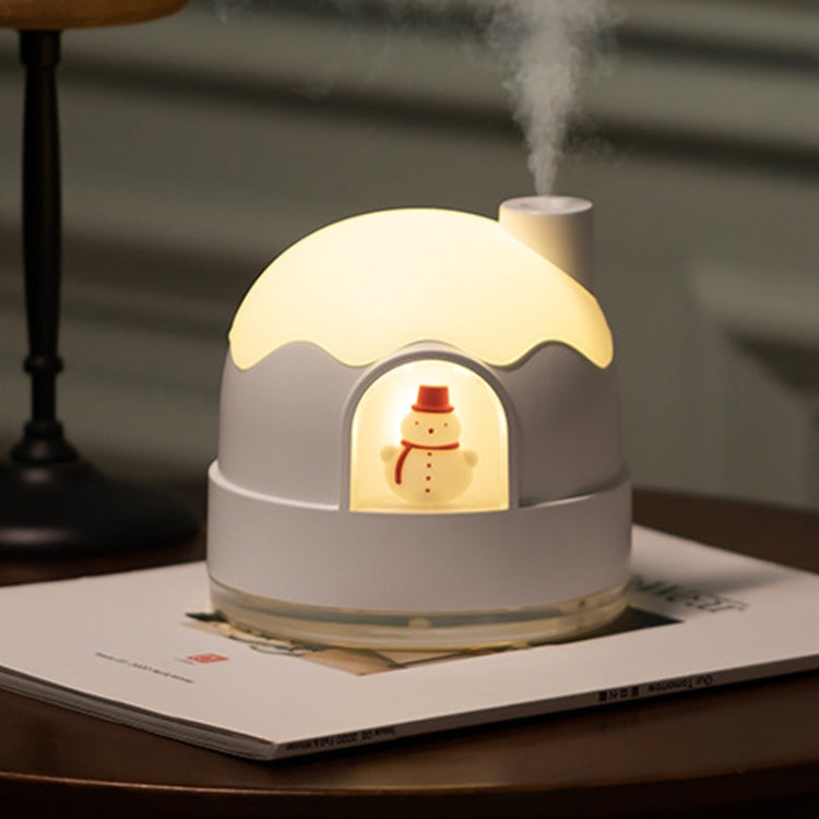 ZAY-H006 Plug-in Snowman Humidifier Night Light USB Mute Cute Desktop Air Mini Atomizer Air Humidifier(Pink) - free shipping - PMC TechLife - Order now!