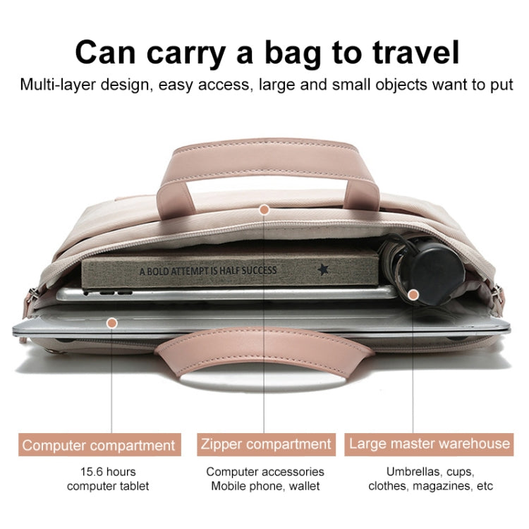 For MacBook 15.6-16.1 Inches MAHOO 10188 Ultra-Thin Hand Computer Bag Messenger Laptop Bag, Color:Gray - 15.6 - 17 inch by PMC Jewellery | Online Shopping South Africa | PMC Jewellery | Buy Now Pay Later Mobicred