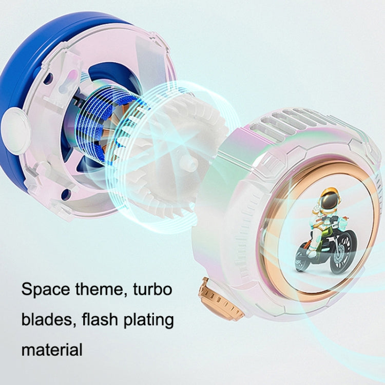 MD666-3 Cartoon Space Capsule Mini Portable Bladeless Hanging Neck Fan(Purple) - Electric Fans by PMC TechLife | Online Shopping South Africa | PMC TechLife | Buy Now Pay Later Mobicred